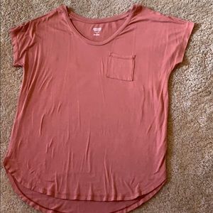 Burnt orange short sleeve top